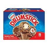 Nestle Drumstick variety pack, chocolate, vanilla, and vanilla caramel frozen dairy dessert cones, 8 cones Full-Size Picture